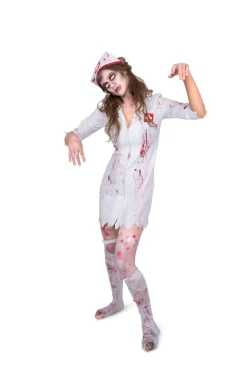 Zombie verpleegster halloween kostuum