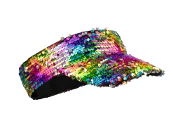 Zonneklep Rainbow pailletten