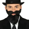Zwarte baard met snor