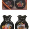 Zwarte Castagnetten met print