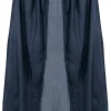 Zwarte Dracula cape met rode kraag 140cm